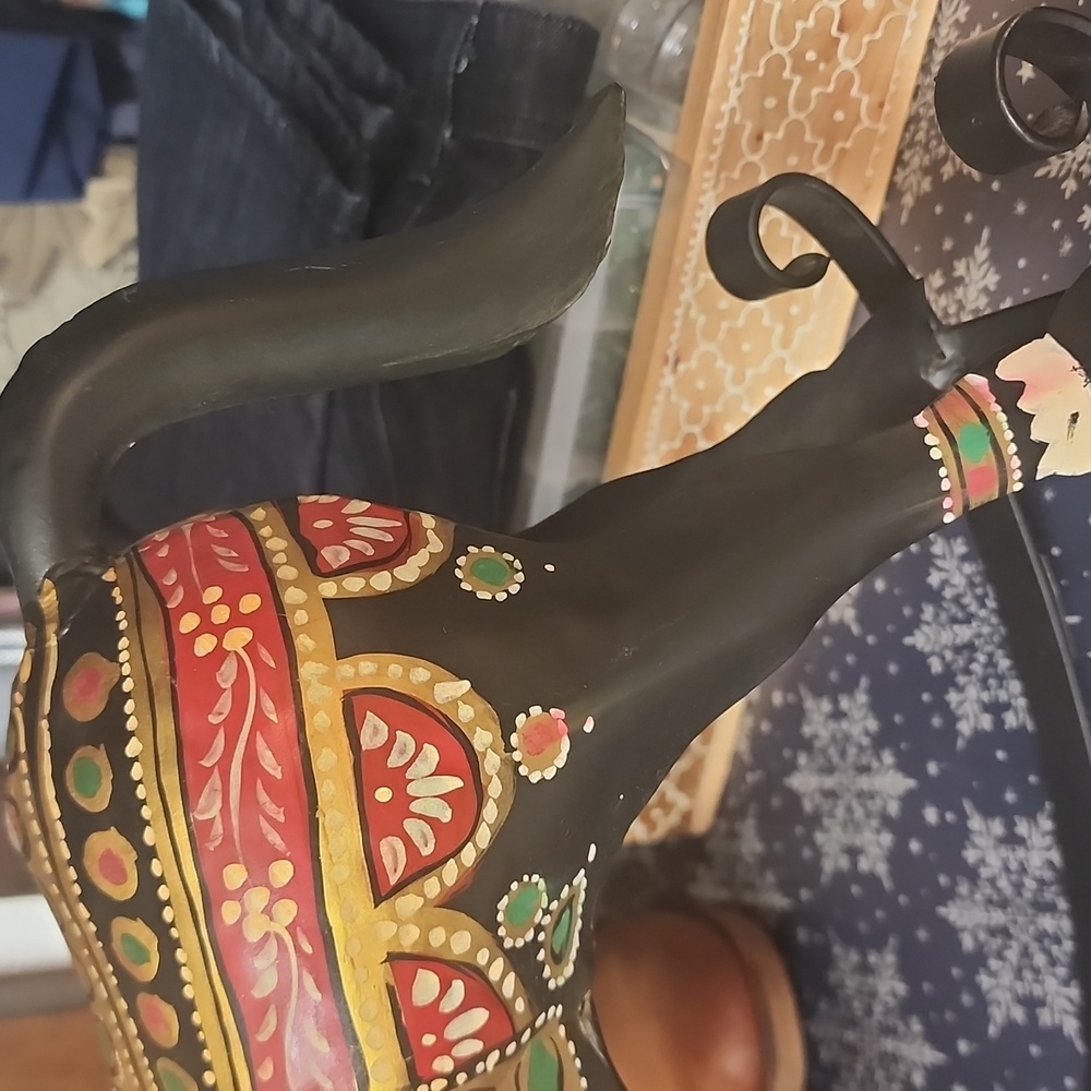 Hand Painted Metal Rocking Horse - Picture 4 of 11